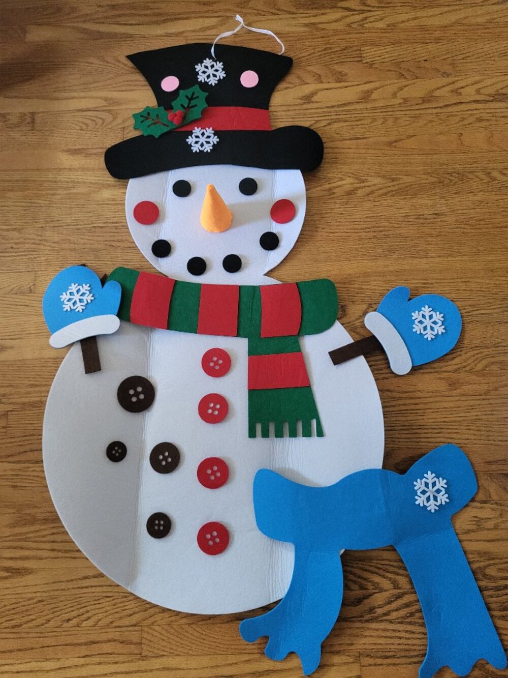 Felt Snowman with Decorations